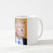 Donald Trump Portrait Kaffeetasse (VorderseiteRechts)