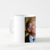 Donald Trump Portrait Kaffeetasse (Vorderseite Links)