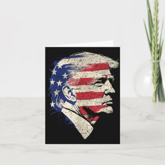 Donald Trump Portrait Karte (Vorderseite)