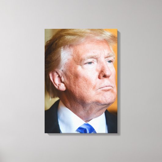 Donald Trump Portrait Leinwanddruck (Vorderseite)