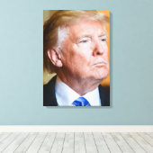 Donald Trump Portrait Leinwanddruck (Insitu (Holzboden))
