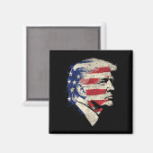 Donald Trump Portrait Magnet (Vorderseite/Rückseite)