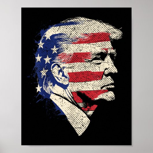Donald Trump Portrait Poster (Vorne)