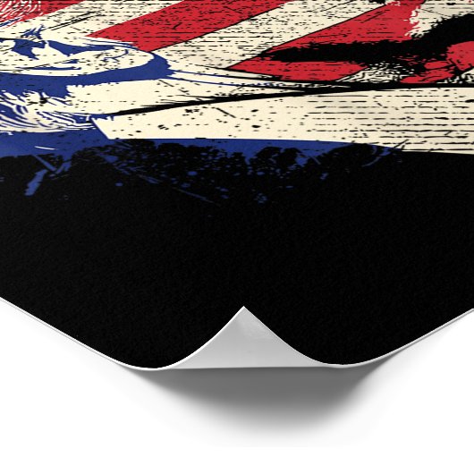 Donald Trump Portrait Poster (Ecke)