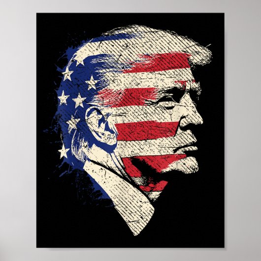 Donald Trump Portrait Poster (Vorne)