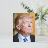 Donald Trump-Portrait Postkarte (Stehend Vorderseite)