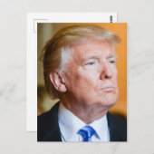 Donald Trump-Portrait Postkarte (Vorne/Hinten)
