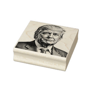 DONALD TRUMP PORTRAIT RUBBER BRIEFMARKE GUMMISTEMPEL