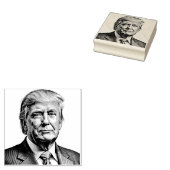 DONALD TRUMP PORTRAIT RUBBER BRIEFMARKE GUMMISTEMPEL (Stempel)