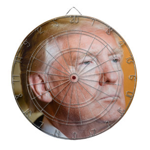 Donald Trump Porträt Dartscheibe