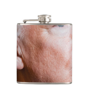 Donald Trump Porträt Flachmann