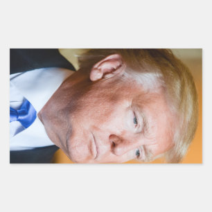 Donald Trump Porträt Rechteckiger Aufkleber