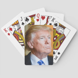 Donald Trump Porträt Spielkarten