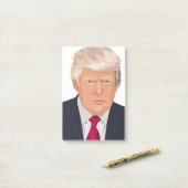 DONALD TRUMP POST-IT KLEBEZETTEL (Auf Schreibtisch)
