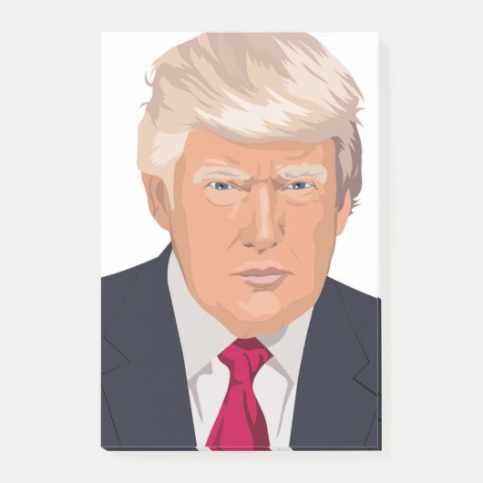 DONALD TRUMP POST-IT KLEBEZETTEL (Vorderseite)