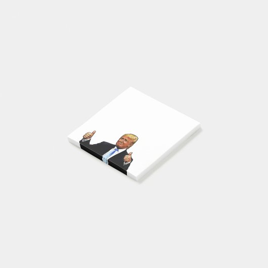 DONALD TRUMP POST IT NOTES POST-IT KLEBEZETTEL (angewinkelt)