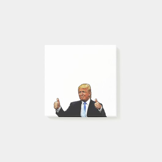 DONALD TRUMP POST IT NOTES POST-IT KLEBEZETTEL (Vorderseite)
