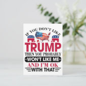 Donald Trump Postkarte (Stehend Vorderseite)