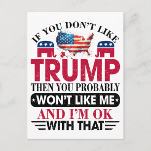 Donald Trump Postkarte