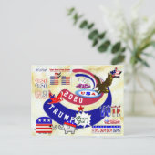 Donald Trump Postkarte (Stehend Vorderseite)