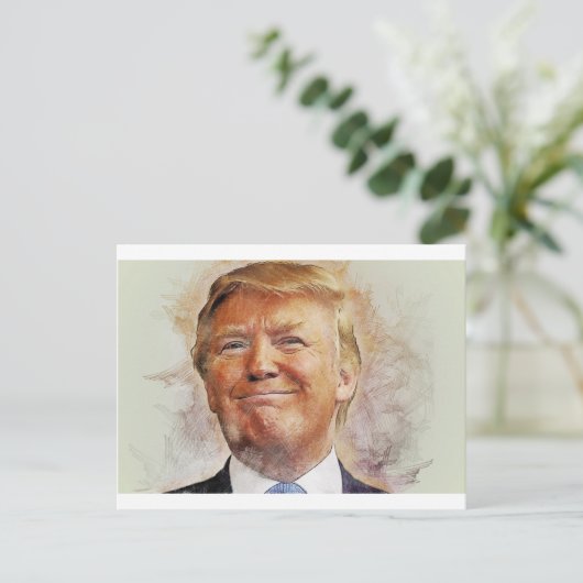 Donald Trump Postkarte (Stehend Vorderseite)