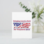 Donald Trump Postkarte (Stehend Vorderseite)