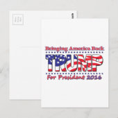 Donald Trump Postkarte (Vorne/Hinten)