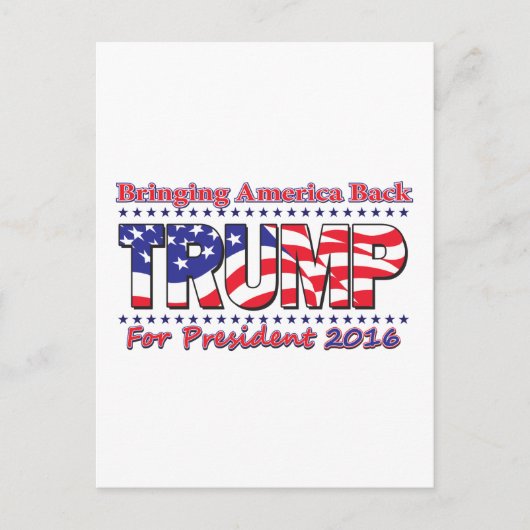 Donald Trump Postkarte (Vorderseite)
