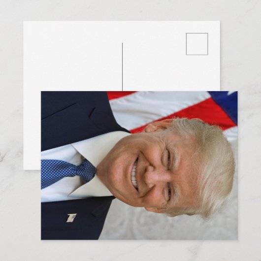 Donald Trump Postkarte (Vorne/Hinten)