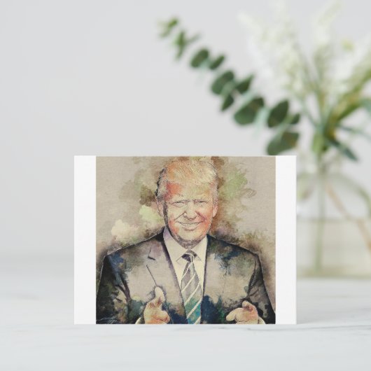 Donald Trump Postkarte (Stehend Vorderseite)