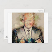 Donald Trump Postkarte (Vorne/Hinten)