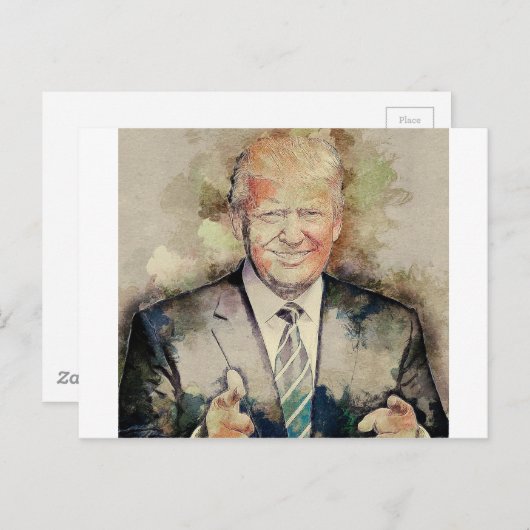 Donald Trump Postkarte (Vorne/Hinten)