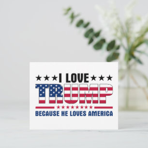 Donald Trump Postkarte