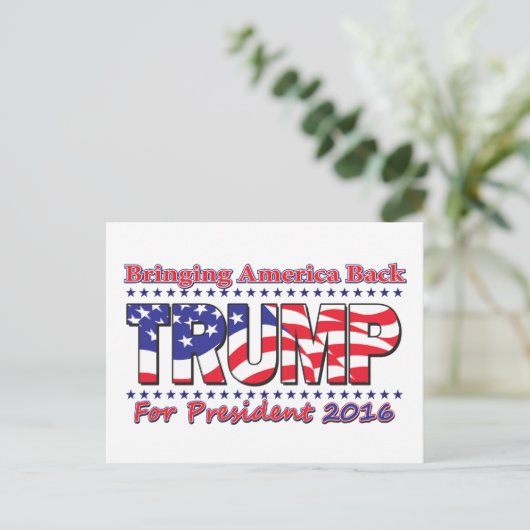 Donald Trump Postkarte (Stehend Vorderseite)