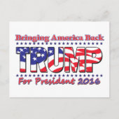 Donald Trump Postkarte (Vorderseite)