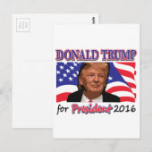Donald Trump Postkarte (Vorne/Hinten)