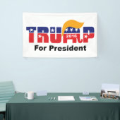 Donald Trump Präsident 2016 GOP Elephant Hair Logo Banner (Messeveranstaltung)
