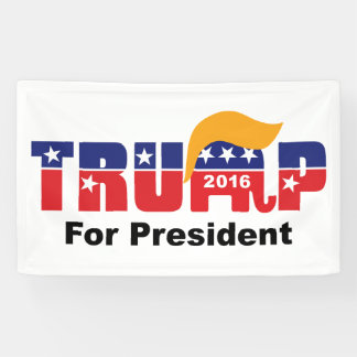 Donald Trump Präsident 2016 GOP Elephant Hair Logo Banner