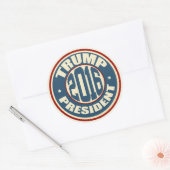 Donald Trump Präsident 2016 Runder Aufkleber (Umschlag)