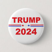 Donald Trump Präsident 2024 Button (Vorderseite)