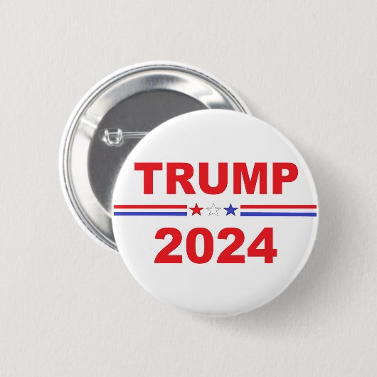 Donald Trump Präsident 2024 Button (Vorne & Hinten)