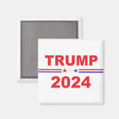 Donald Trump Präsident 2024 Magnet (Vorderseite/Rückseite)