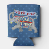 Donald Trump Präsident 2024 Republikanischer Elefa Dosenkühler (Rückseite)