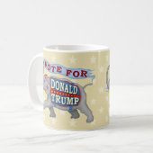 Donald Trump Präsident 2024 Republikanischer Elefa Kaffeetasse (Vorderseite Links)