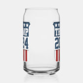 Donald Trump-Präsident 2024 Schild Dosenglas (Links)