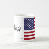 Donald Trump Präsident 2025 Autograph Kaffeetasse (Mittel)