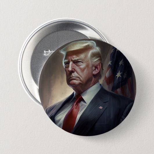 Donald Trump Präsident Button (Vorne & Hinten)