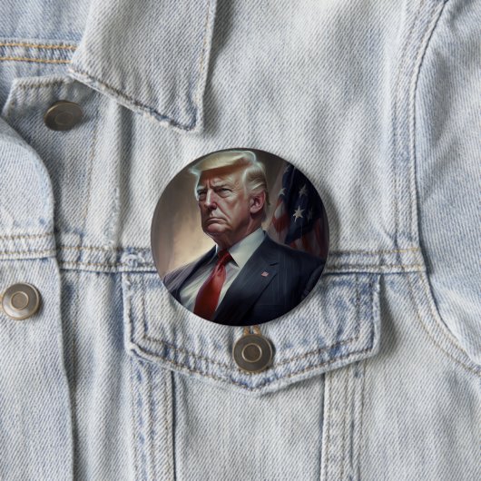 Donald Trump Präsident Button (Beispiel)