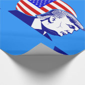 Donald Trump, Präsident der amerikanischen Fahne Geschenkpapier (Ecke)