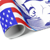 Donald Trump, Präsident der amerikanischen Fahne Geschenkpapier (Rolleneckpunkt)